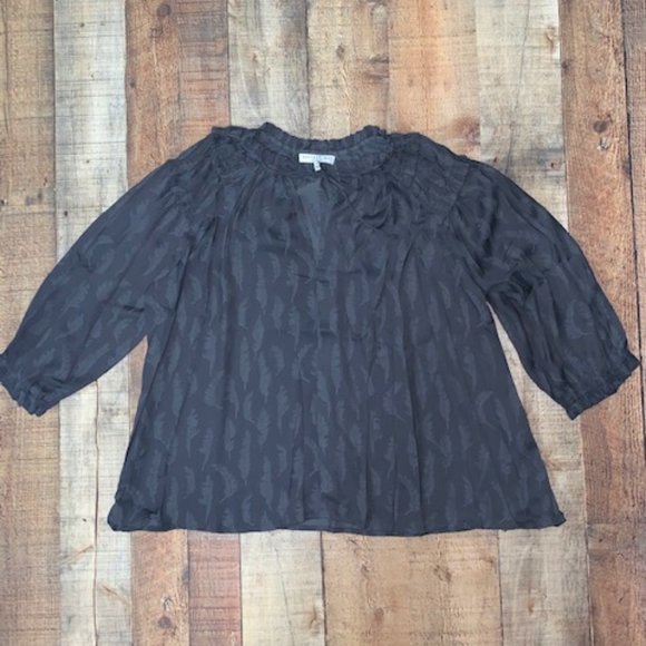 Feather Print Blouse - Picture 3 of 3